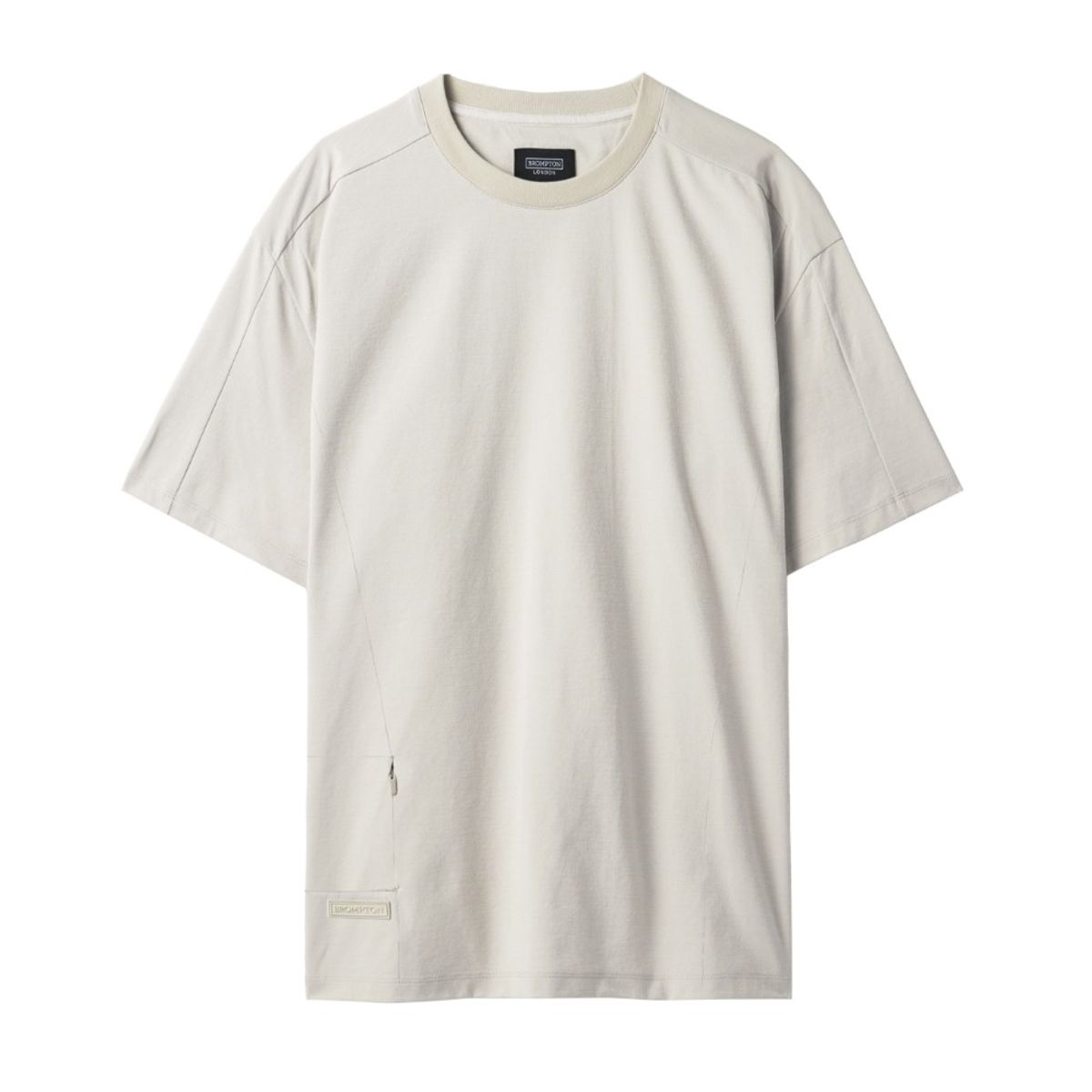 브롬톤 런던(BROMPTON LONDON) ECO DETAIL HALF SLEEVE T-SHIRT - IVORY - (P242UTS125)