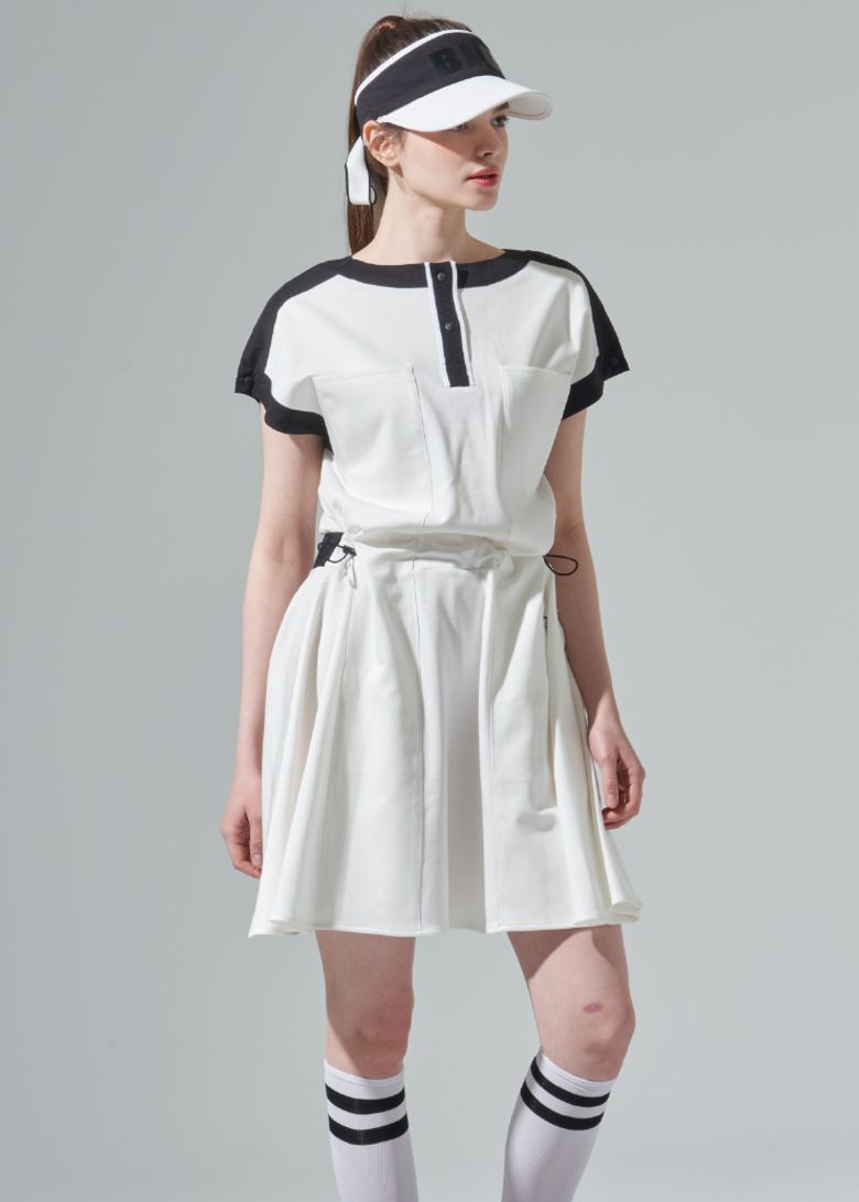 슬리브리스 저지 원피스_WH