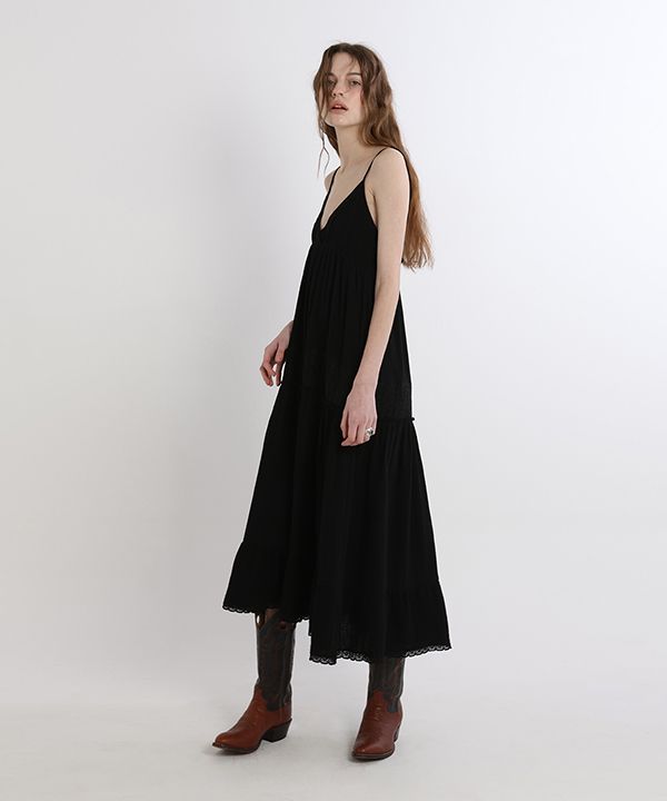 ☆GREENBUTTER☆NEEDLEWORK BEADS DRESS MUSINSA | GREENBUTTER Needlework Beads Dress (Black)