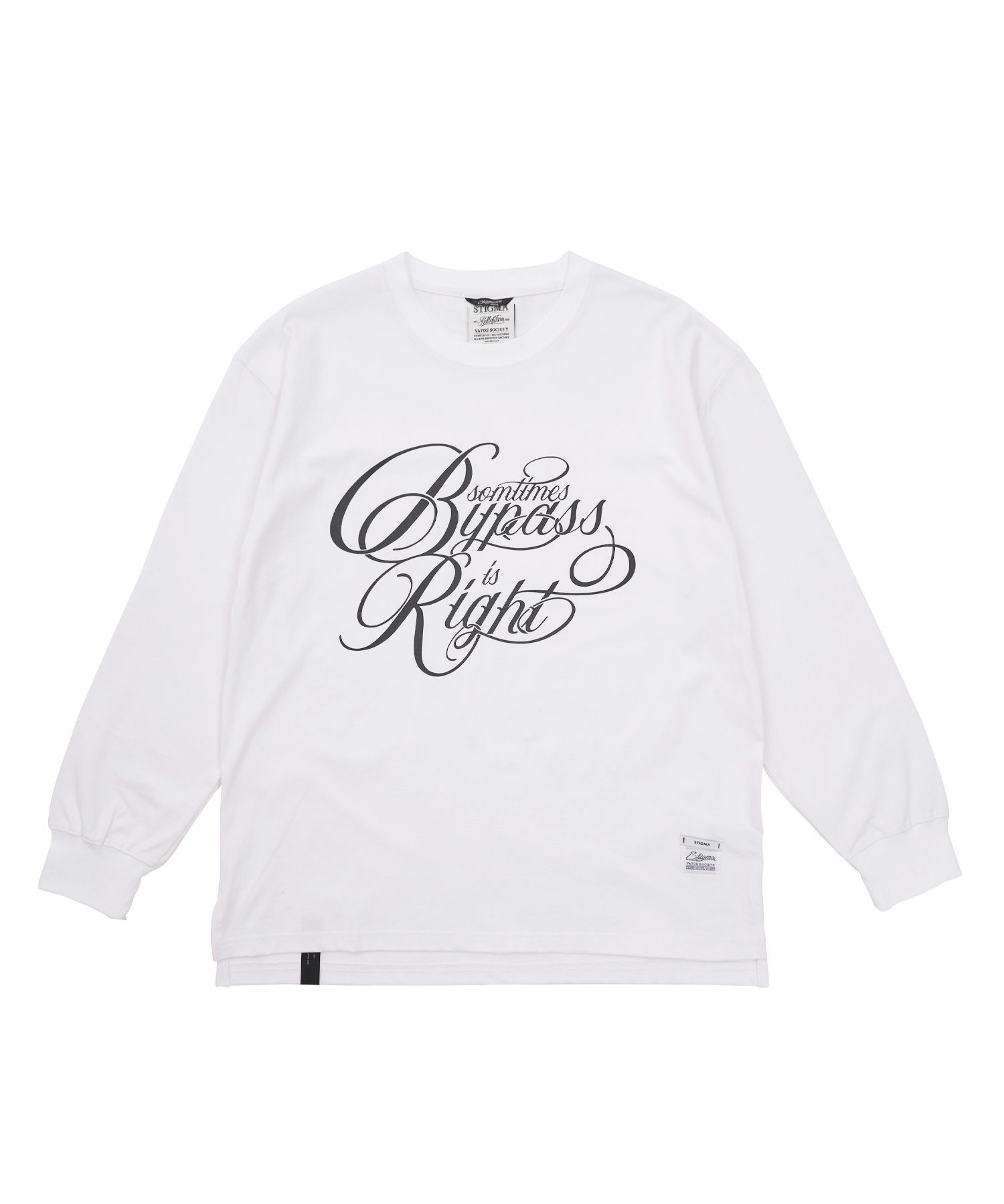 [ STIGMA ]★Bypass Oversized Long Sleeves T-Shirts MUSINSA | STIGMA Bypass Oversized Long Sleeves T-Shirts White