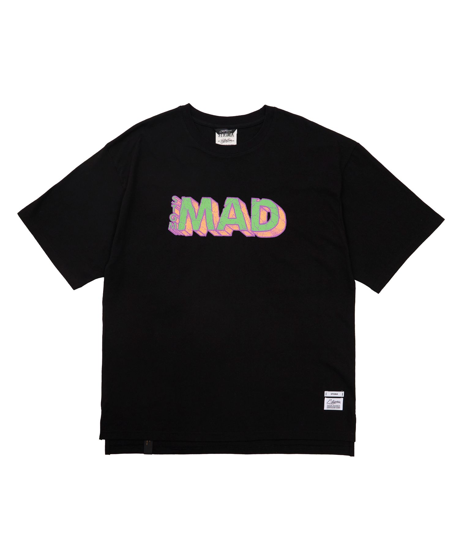 [ STIGMA ]★Mad Oversized Short Sleeves T-Shirts MUSINSA | STIGMA Bold Back Semi-oversized T-shirts Black