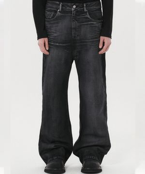 코팅 플레어 데님 팬츠