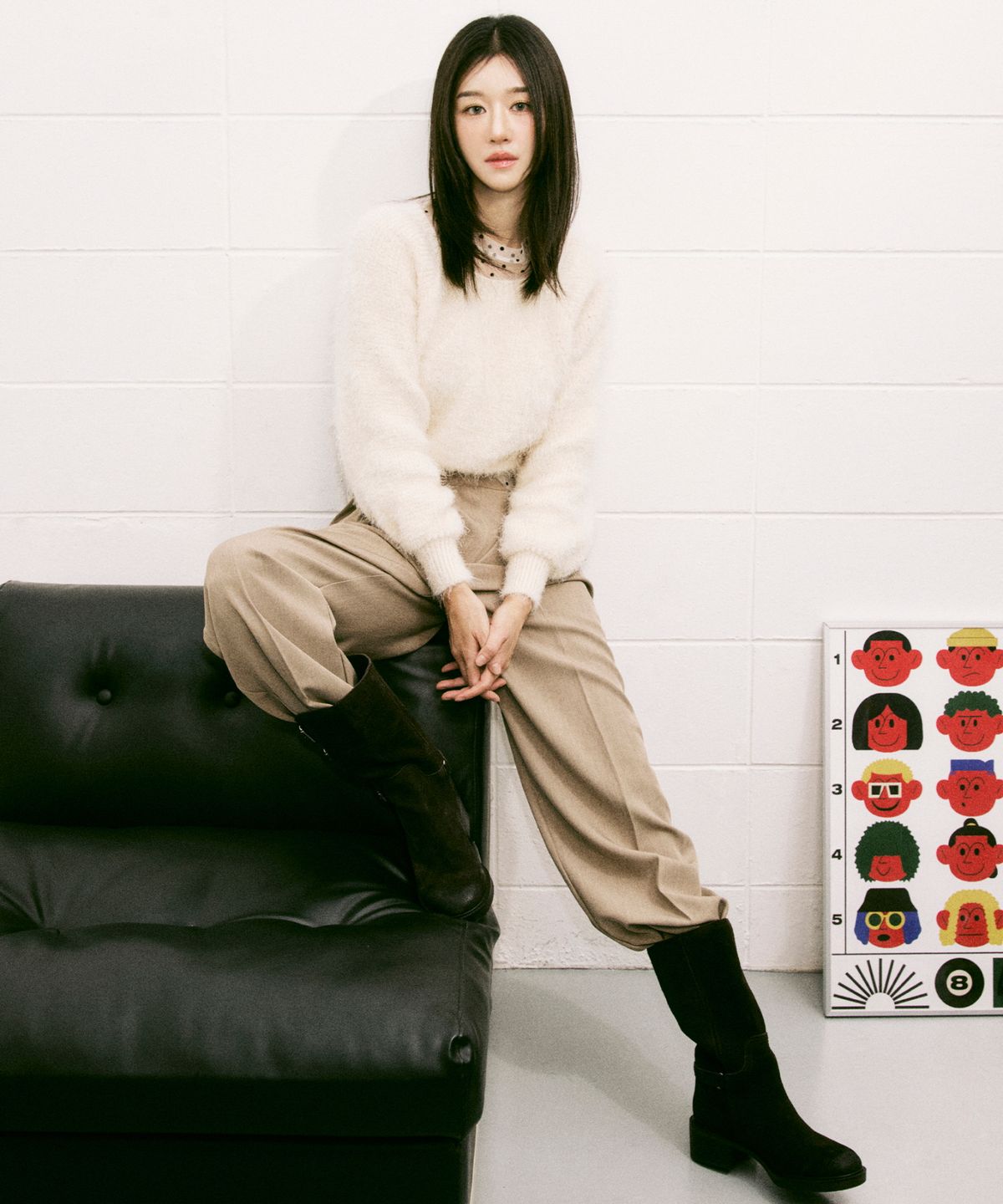 닉앤니콜(NICK&NICOLE) MINIMAL CLASSIC LOOSE FIT SLACKS_BEIGE