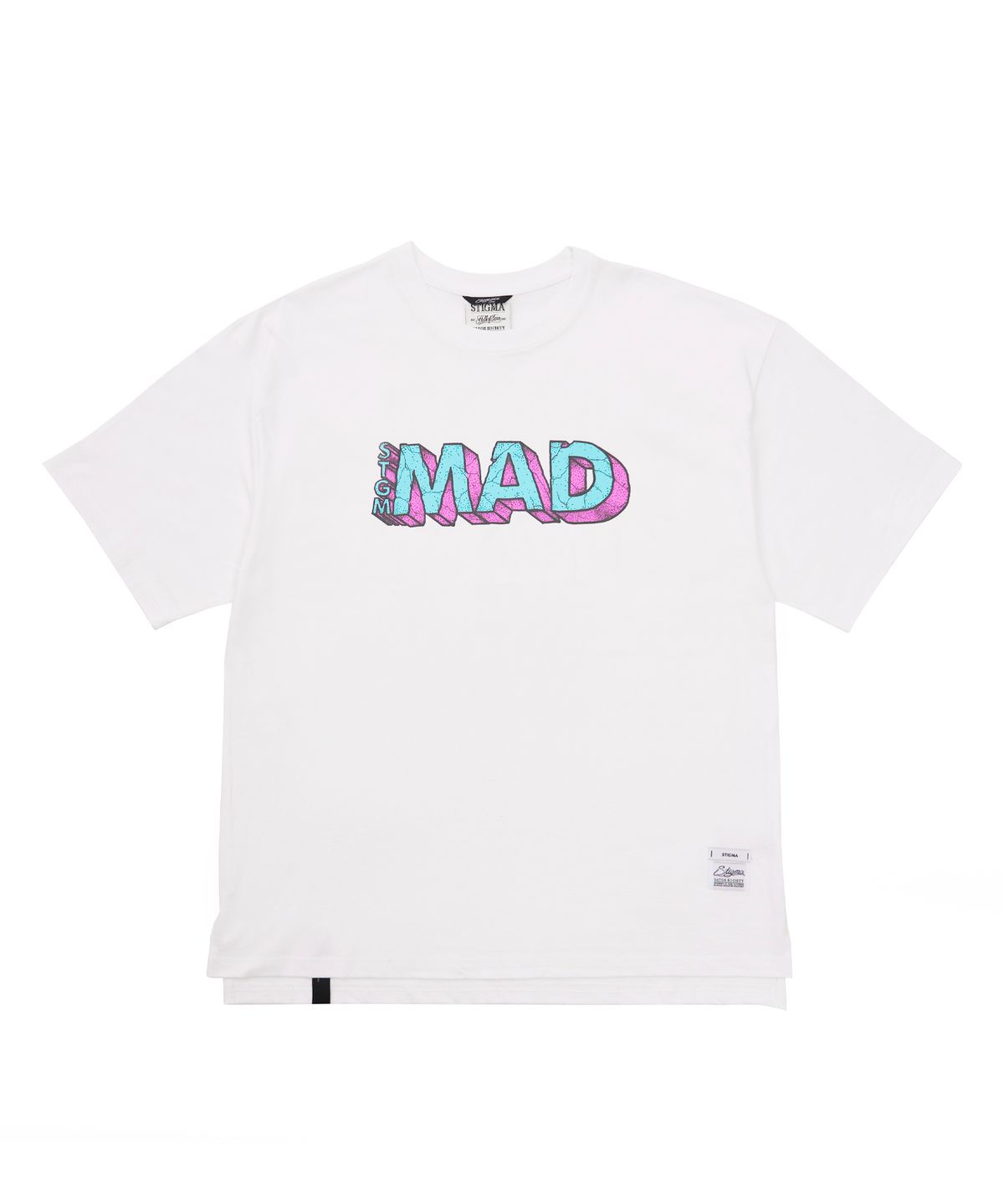 스티그마(STIGMA) Mad Oversized Short Sleeves T-Shirts White
