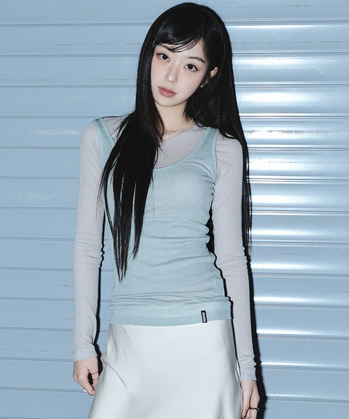 닉앤니콜(NICK&NICOLE) NICOLE MINIMAL LABEL SLEEVELESS_MINT