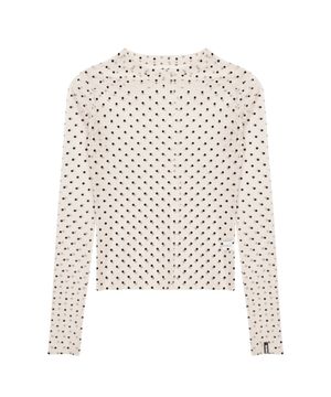 [서예지 PICK] NICOLE LABEL SEE-THROUGH DOTS TOPS_2 COLOR
