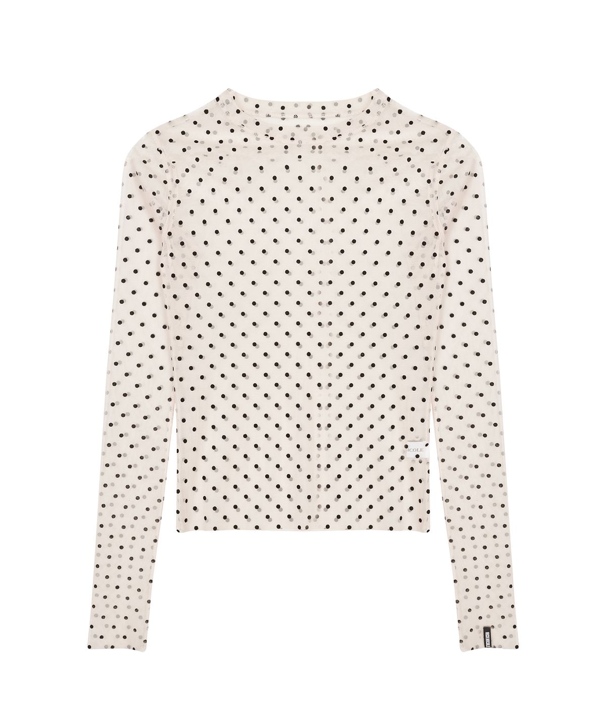 닉앤니콜(NICK&NICOLE) NICOLE LABEL SEE-THROUGH DOTS TOPS_2 COLOR