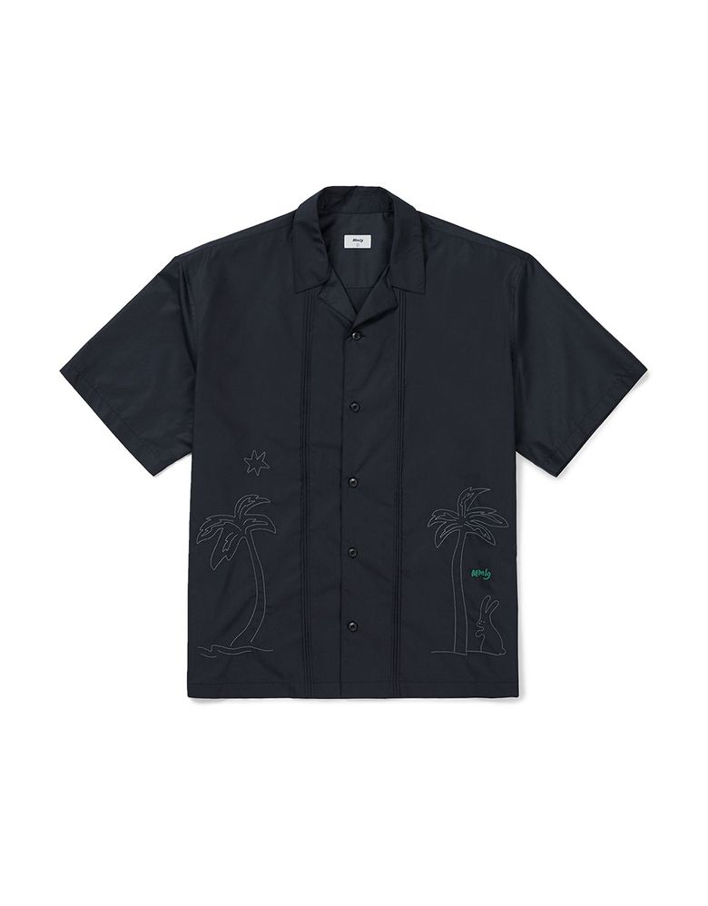 [Mmlg] VACATION HF-SHIRT (NAVY)