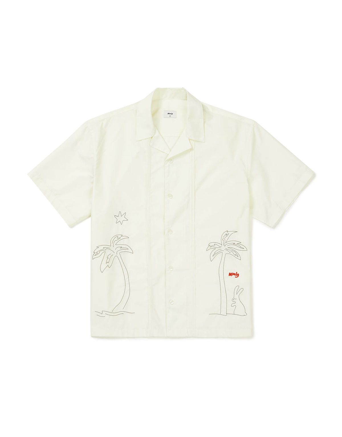 엠엠엘지(MMLG) [Mmlg] VACATION HF-SHIRT (CREAM)
