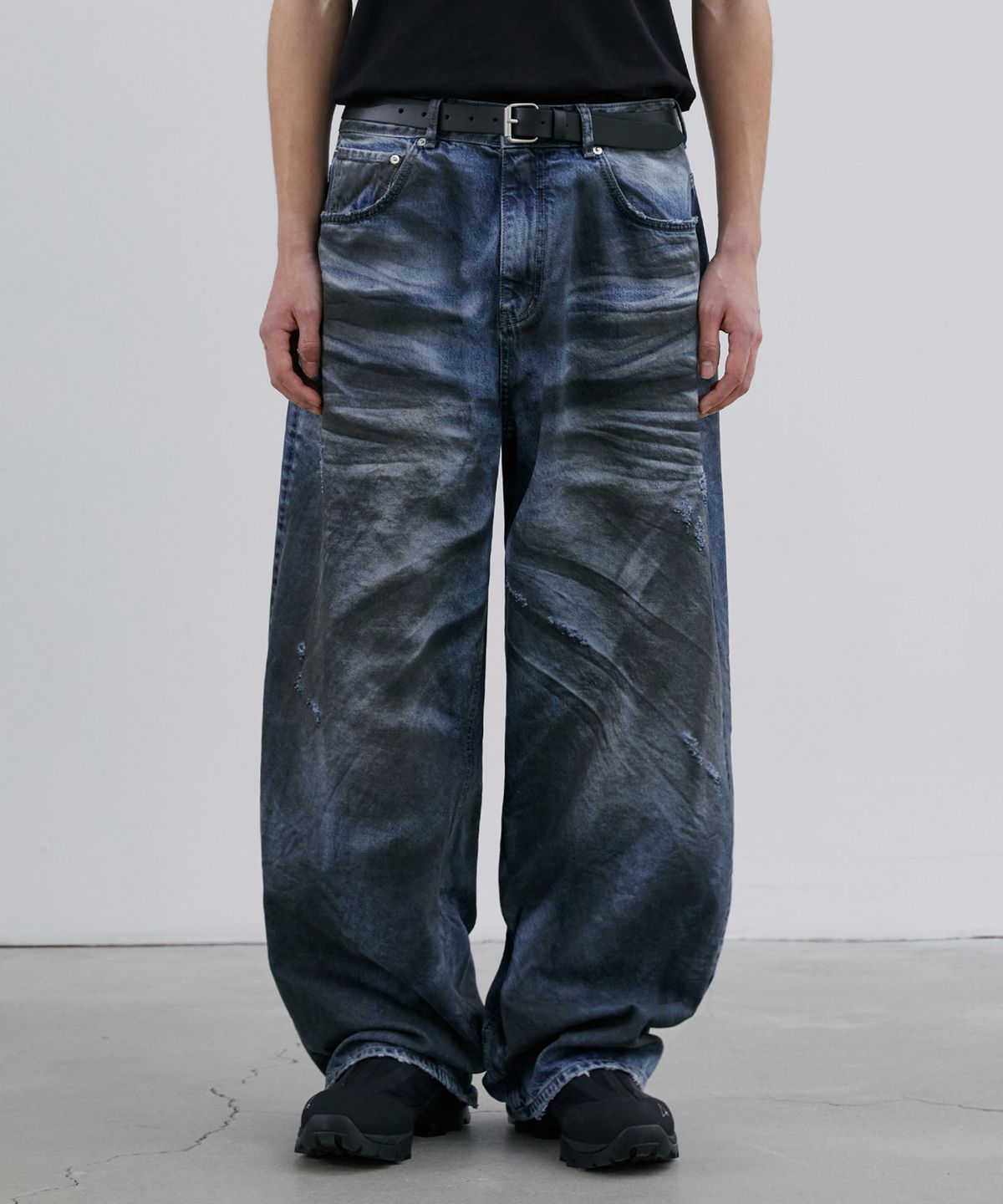 브랜디드(BRANDED) MAX WIDE DENIM PANTS [CRAZY BLUE]