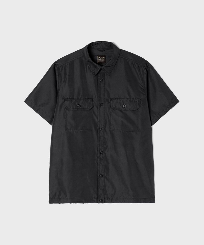 밀리터리 투포켓 셔츠 Black