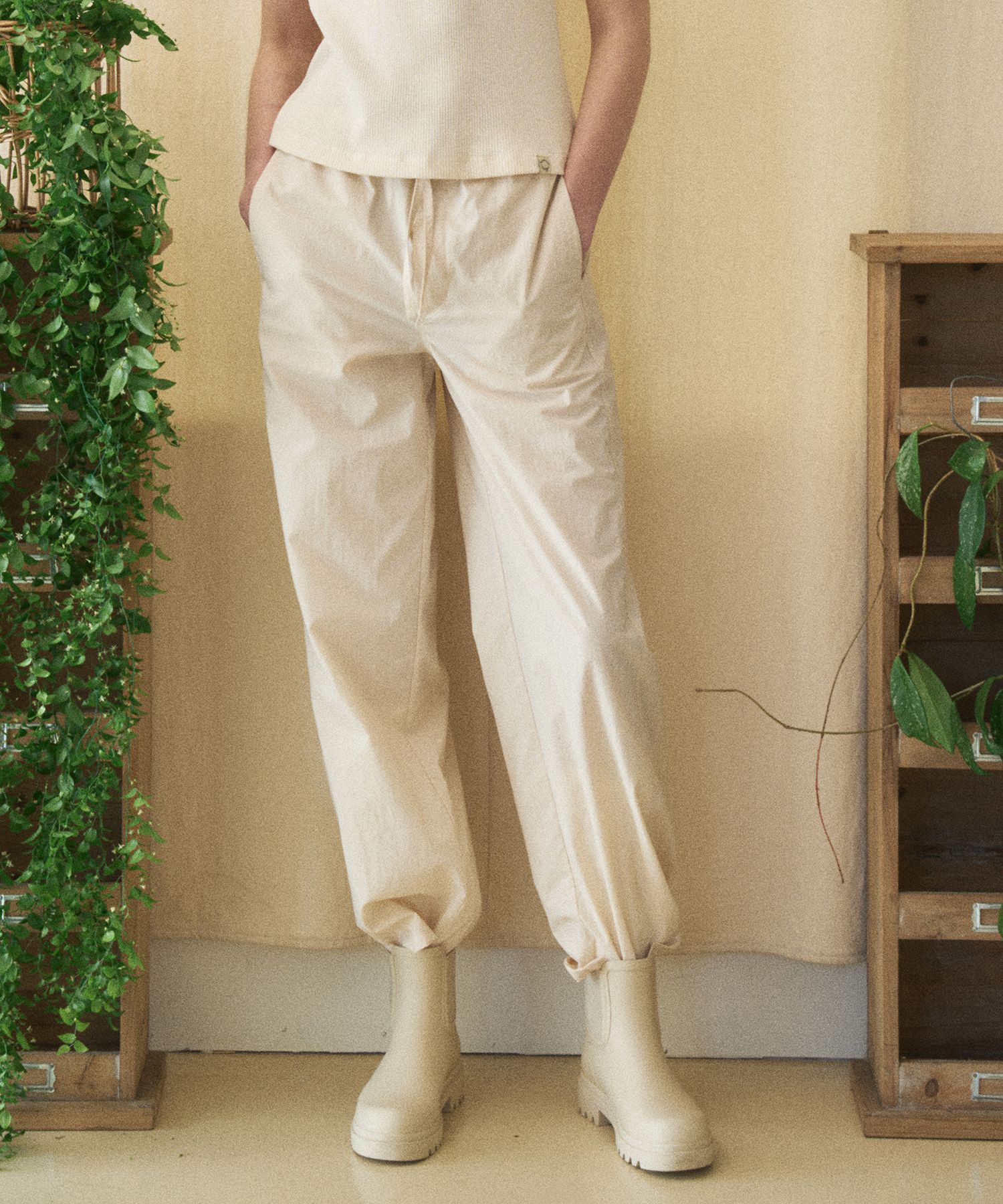 パンツ Summer Banding Pants - Cream MUSINSA | BENSIMON SUMMER BANDING PANTS - CREAM
