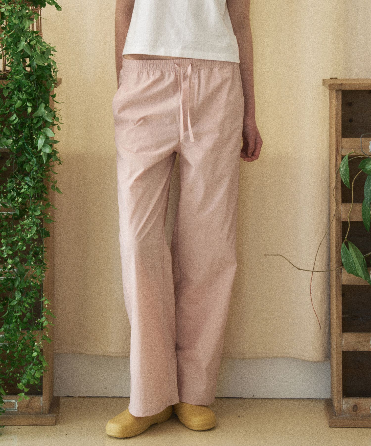 【BAON】Theming Summer Span Banding Slacks MUSINSA | BENSIMON SUMMER BANDING PANTS - PINK