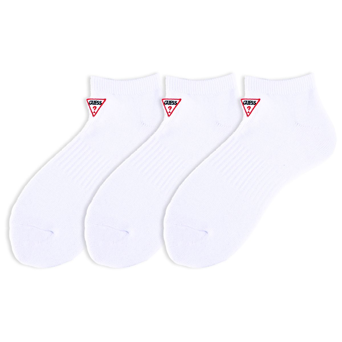 게스 양말(GUESS SOCKS) 게스 로고자수 미듐 반파일 스니커즈 3족