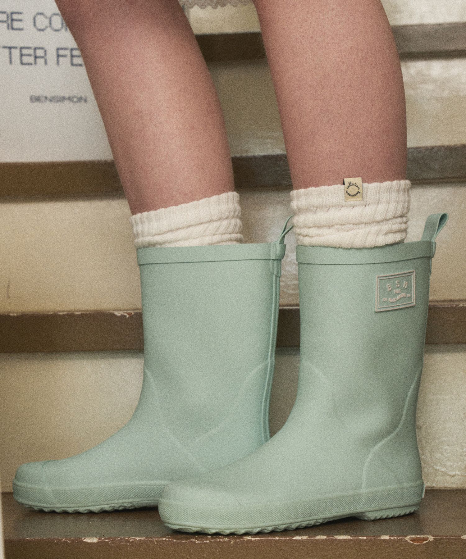●Bensimon● BSM RAIN BOOTS MID PASTEL MINT BS4SRB102PM MUSINSA | BENSIMON BSM RAIN BOOTS MID - PASTEL MINT