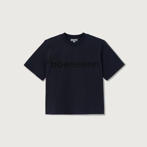 볼드 로고 티셔츠_네이비