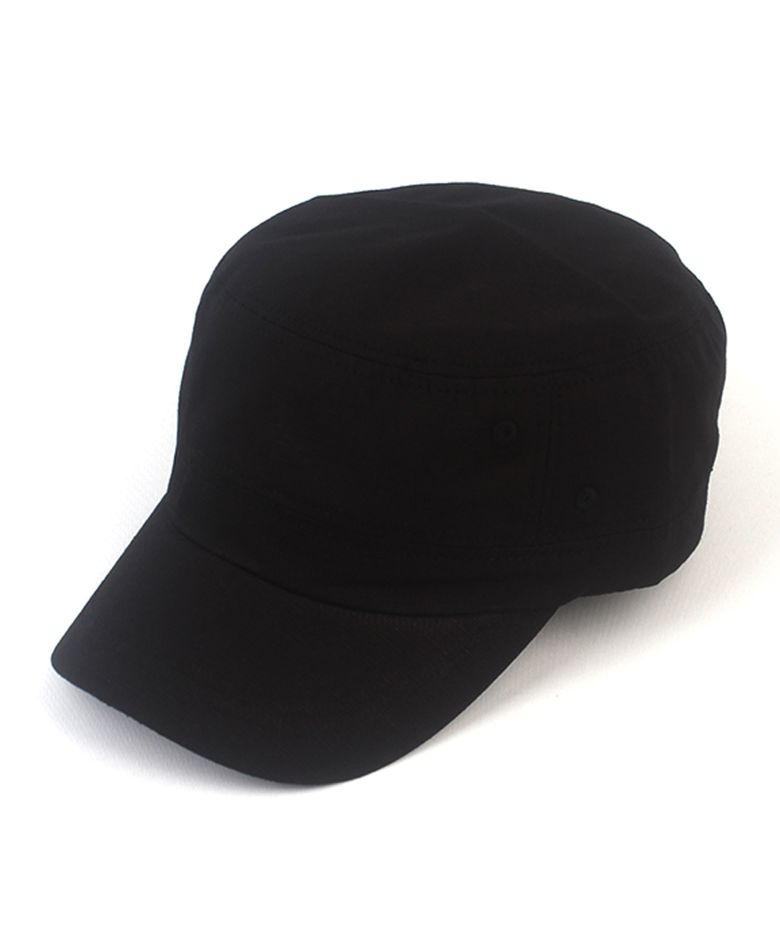 Basic Cotton Black Military Cap 마린캡