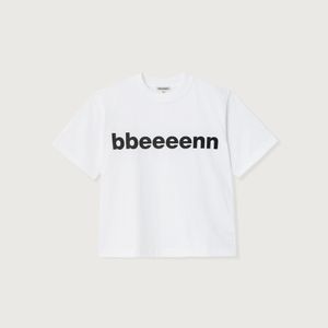 볼드 로고 티셔츠_아이보리