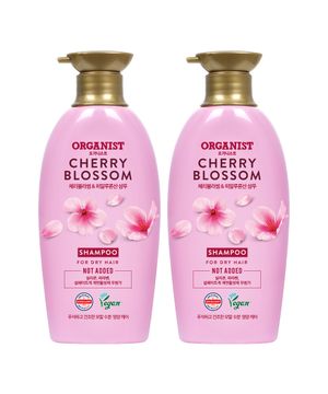 오가니스트 체리블라썸 수분영양 샴푸 500ml(비건) x 2pack