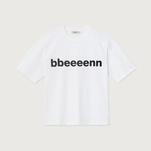 MENS)볼드 로고 티셔츠_아이보리