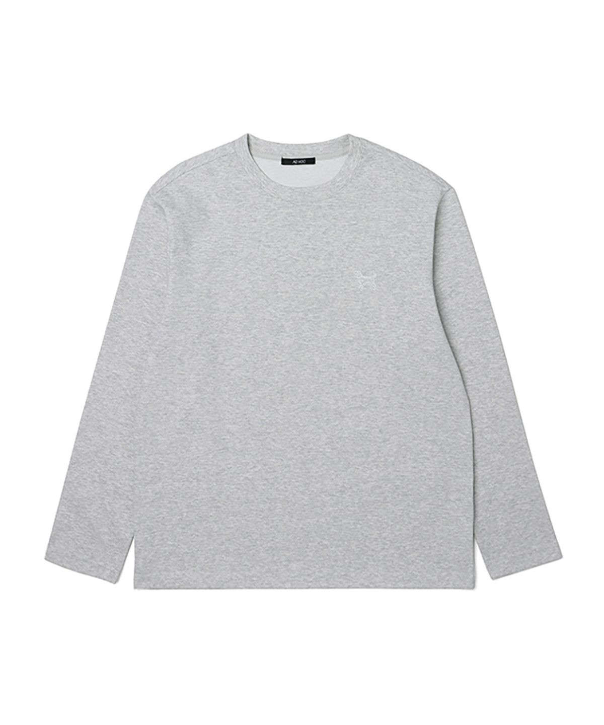 애드호크(ADHOC) 남여공용 베이직 긴팔 크루넥 티셔츠 (M-GREY) (HA2LT92-51)