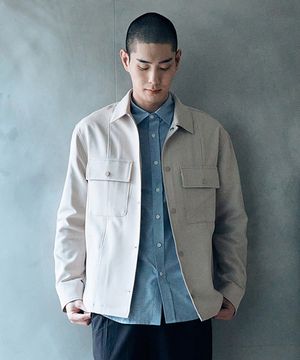 남성 투포켓 TR 셔켓 (LT-BEIGE) (HA3UJ11-23)