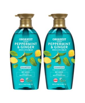 오가니스트 페퍼민트 쿨링진정 샴푸 500ml(비건) x 2pack