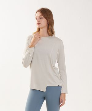 CLWT8098 언밸런스 롱 슬리브 티셔츠