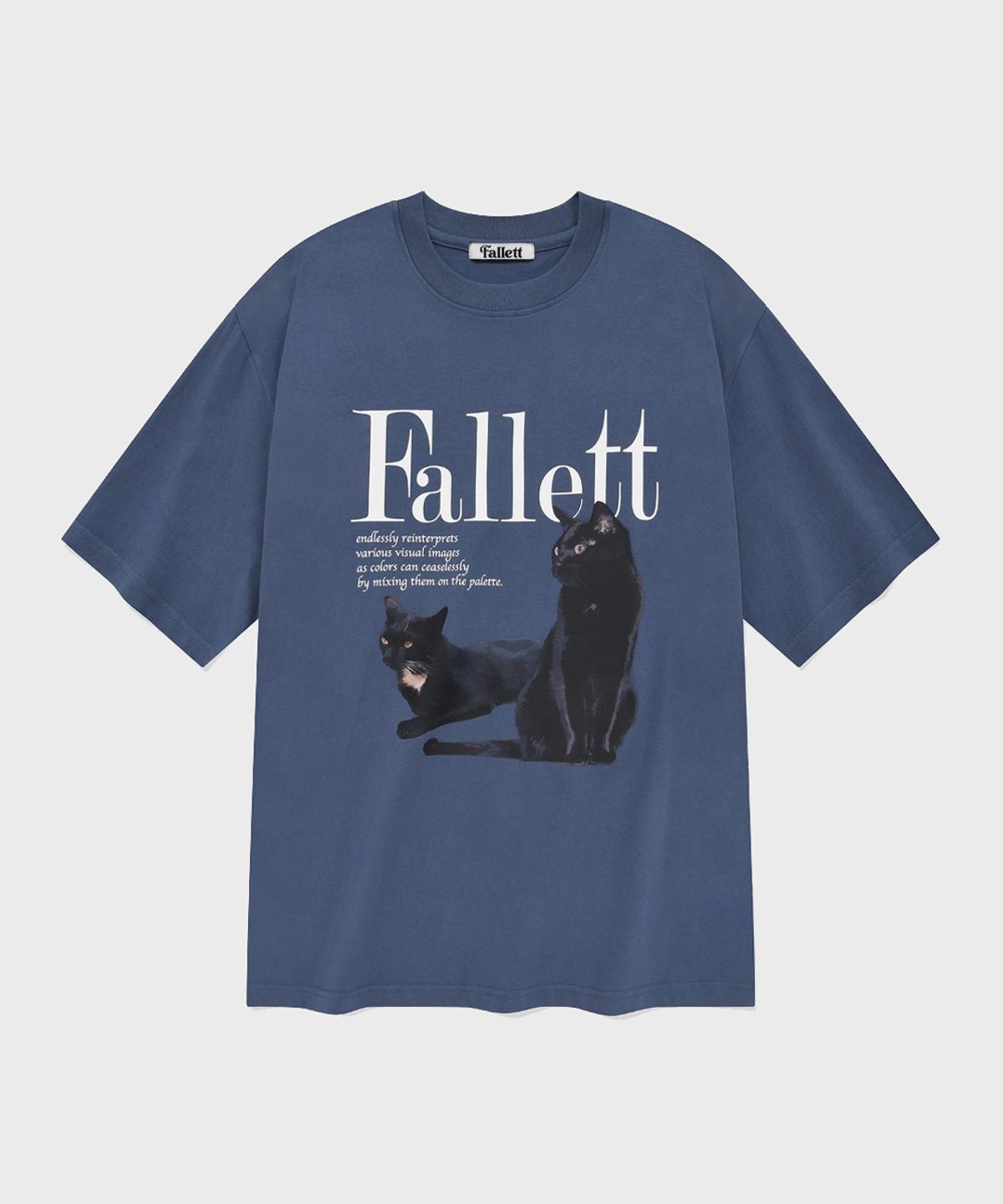 팔렛(FALLETT) 듀스 네로 반팔티 블루