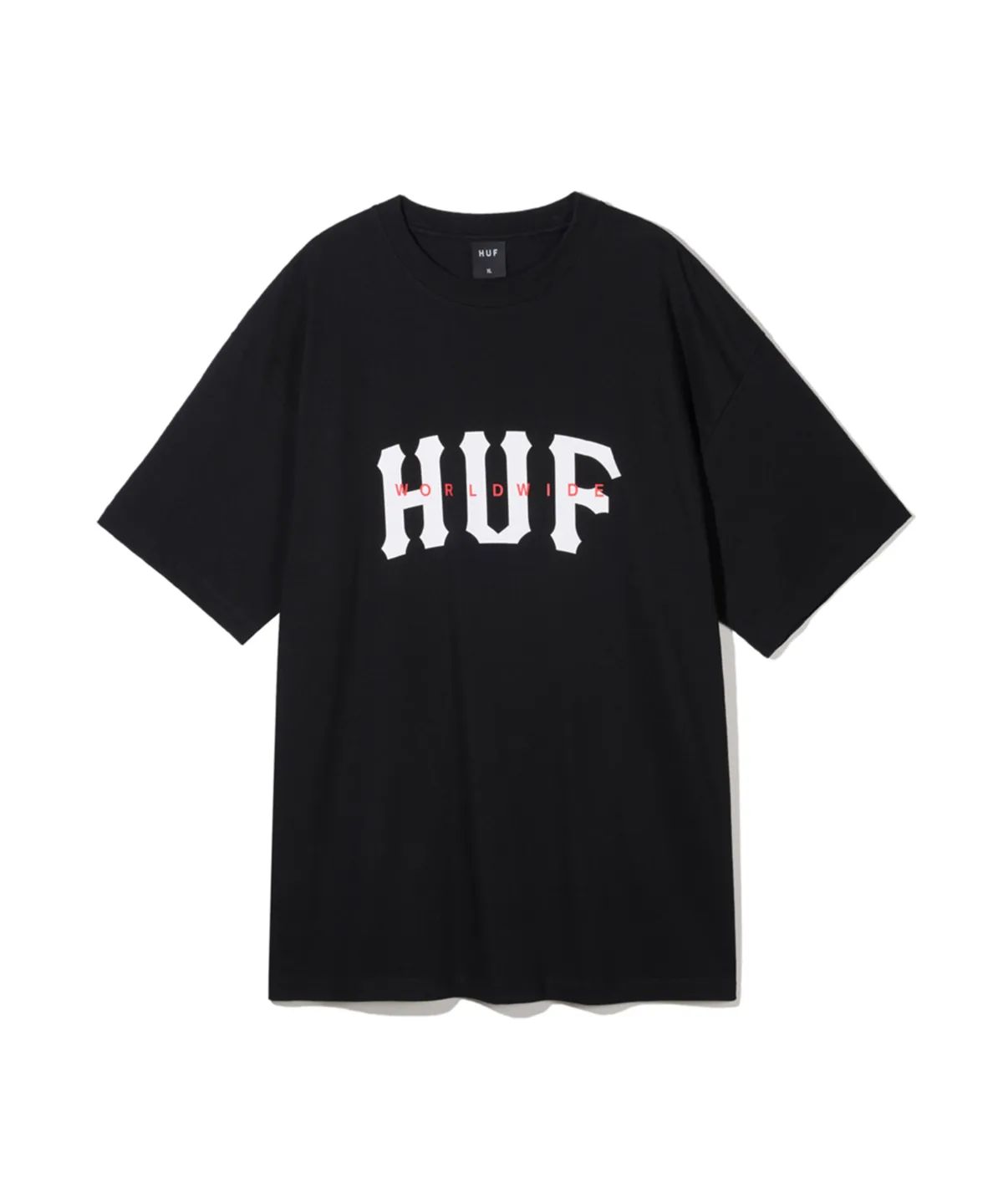 MUSINSA公式 | HUF WORLDWIDE ARCH LOGO TEE [BLACK]