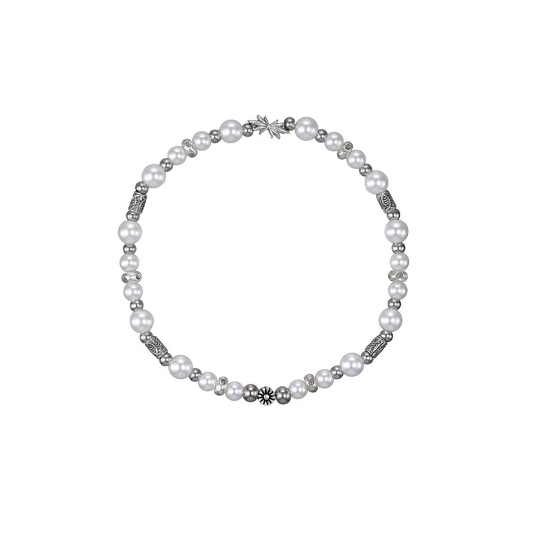 Snow White Ice Pearl Beads Bracelet