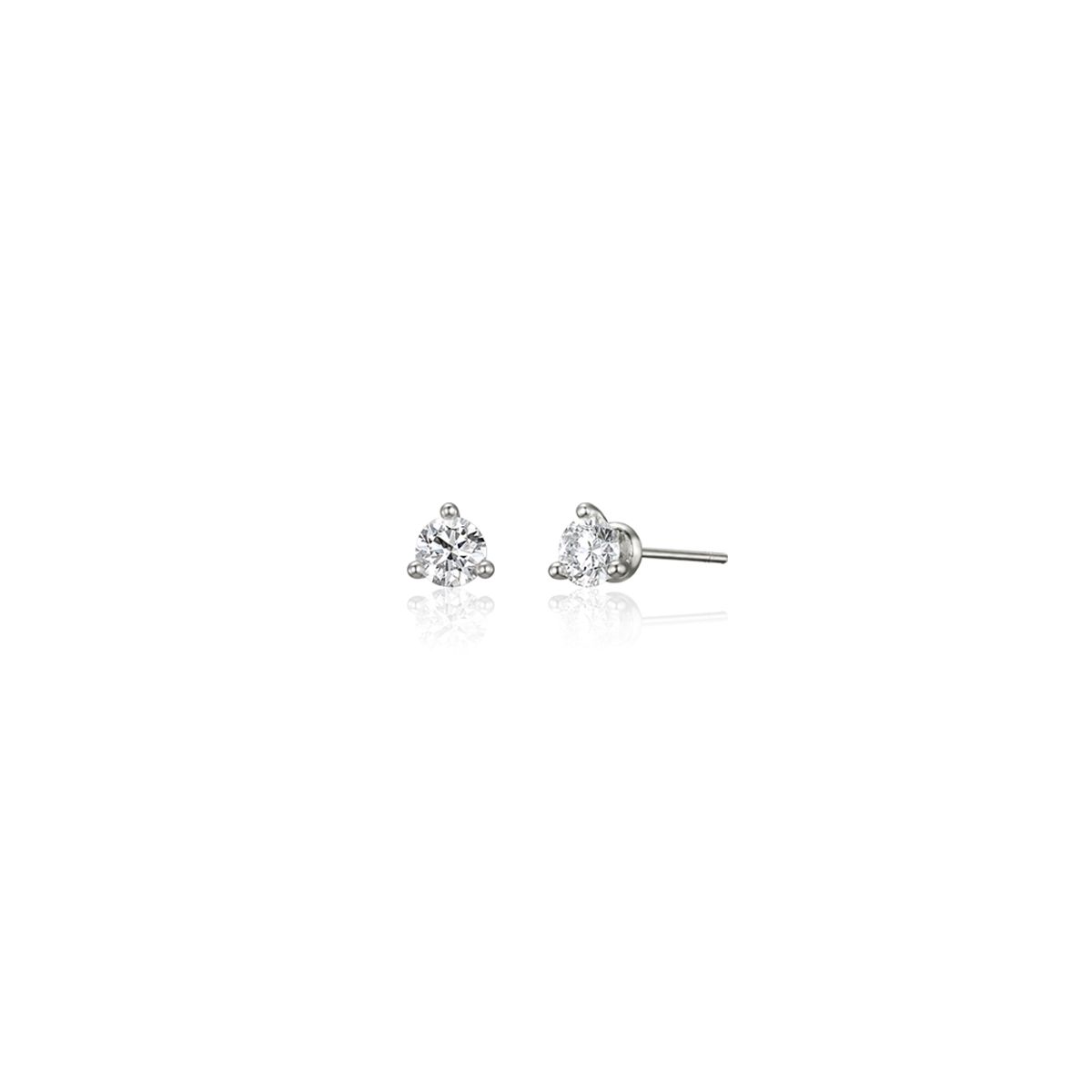 스쿠도(SCUDO) 0.2ct 2부 LAB DIA 3 Prong Earring [1piece]