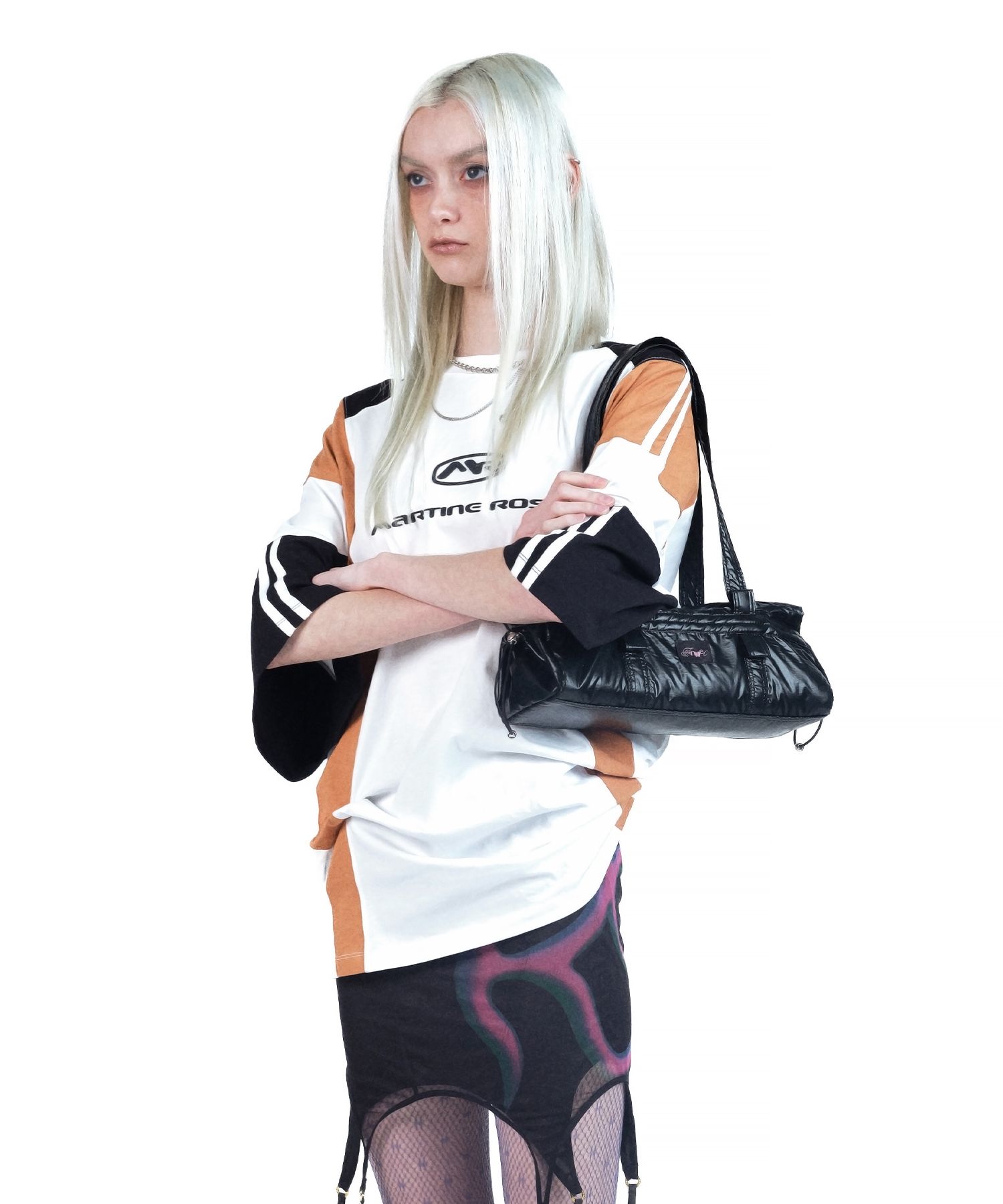 MUSINSA | fennec BOW BARREL BAG - BLACK