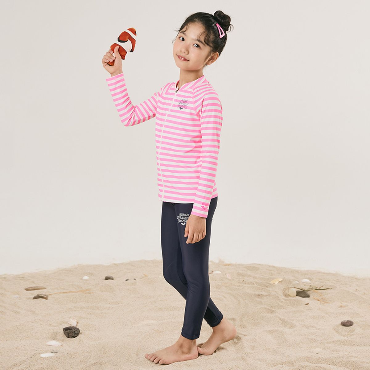 아레나 키즈(ARENA KIDS) 머메이드 아동 레저 9부 레깅스 A4BG1GD01NVY