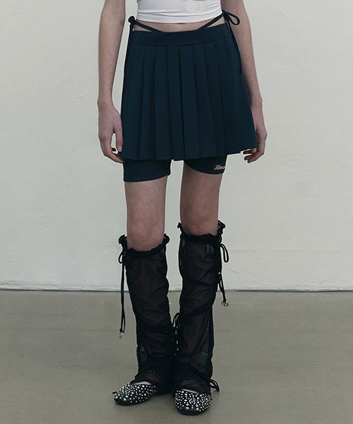 [ KIRSH ]★INNER POINT PLEATS MINI SKIRT MUSINSA | KIRSH Inner point pleated mini skirt [dark navy]