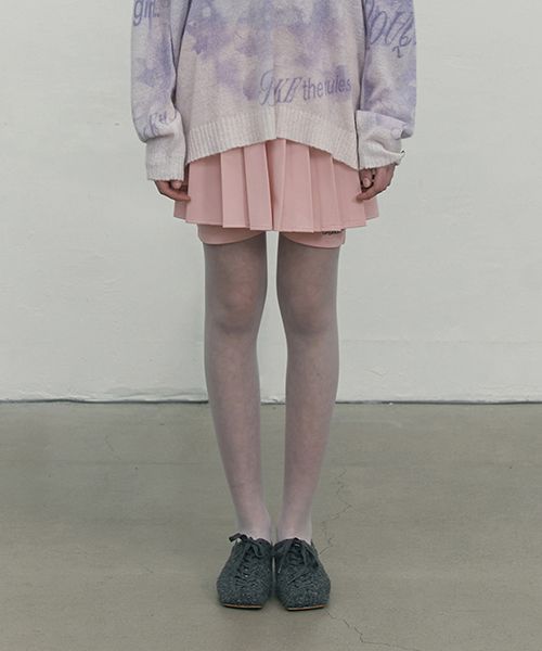 [ KIRSH ]★INNER POINT PLEATS MINI SKIRT MUSINSA | KIRSH Inner point pleated mini skirt [Salmon]