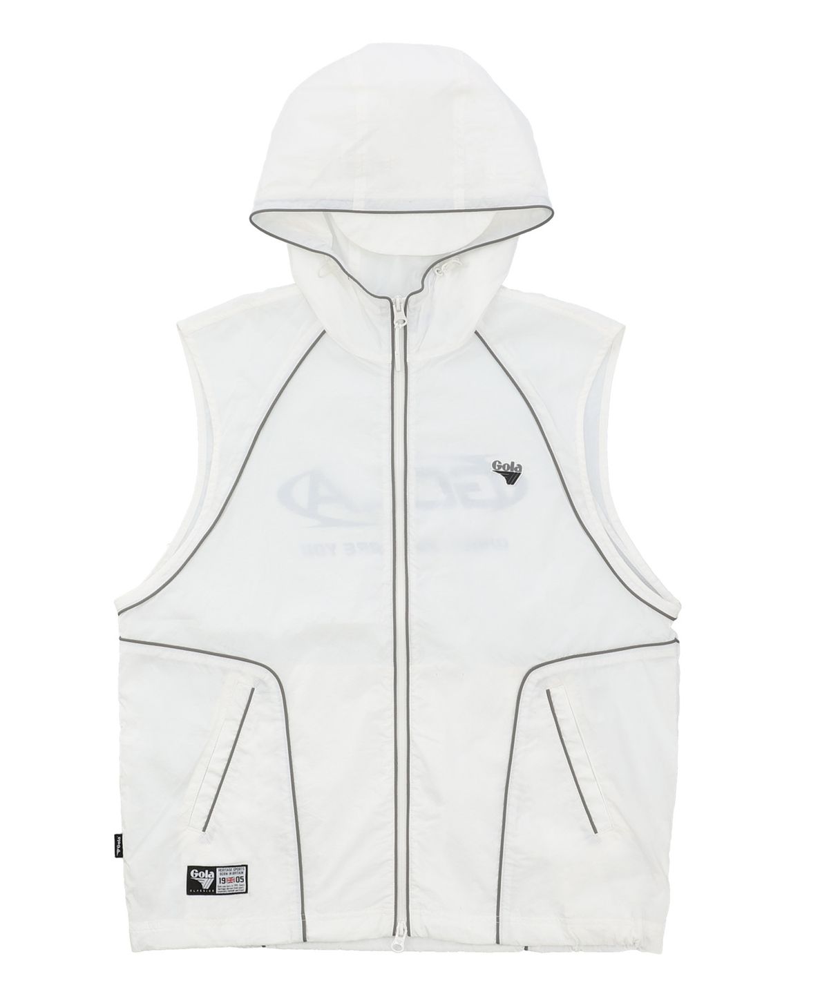 골라(GOLA) PIPING LINE VEST [WHITE]