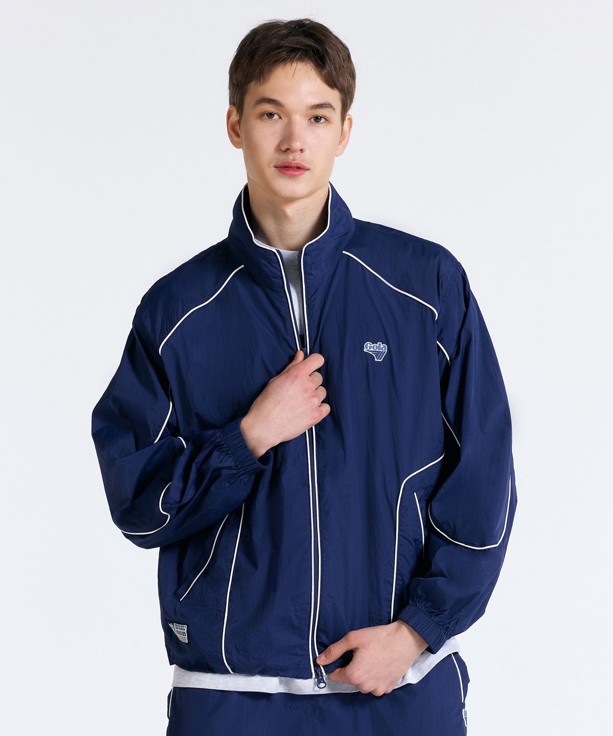 골라(GOLA) PIPING LINE JUMPER [NAVY]