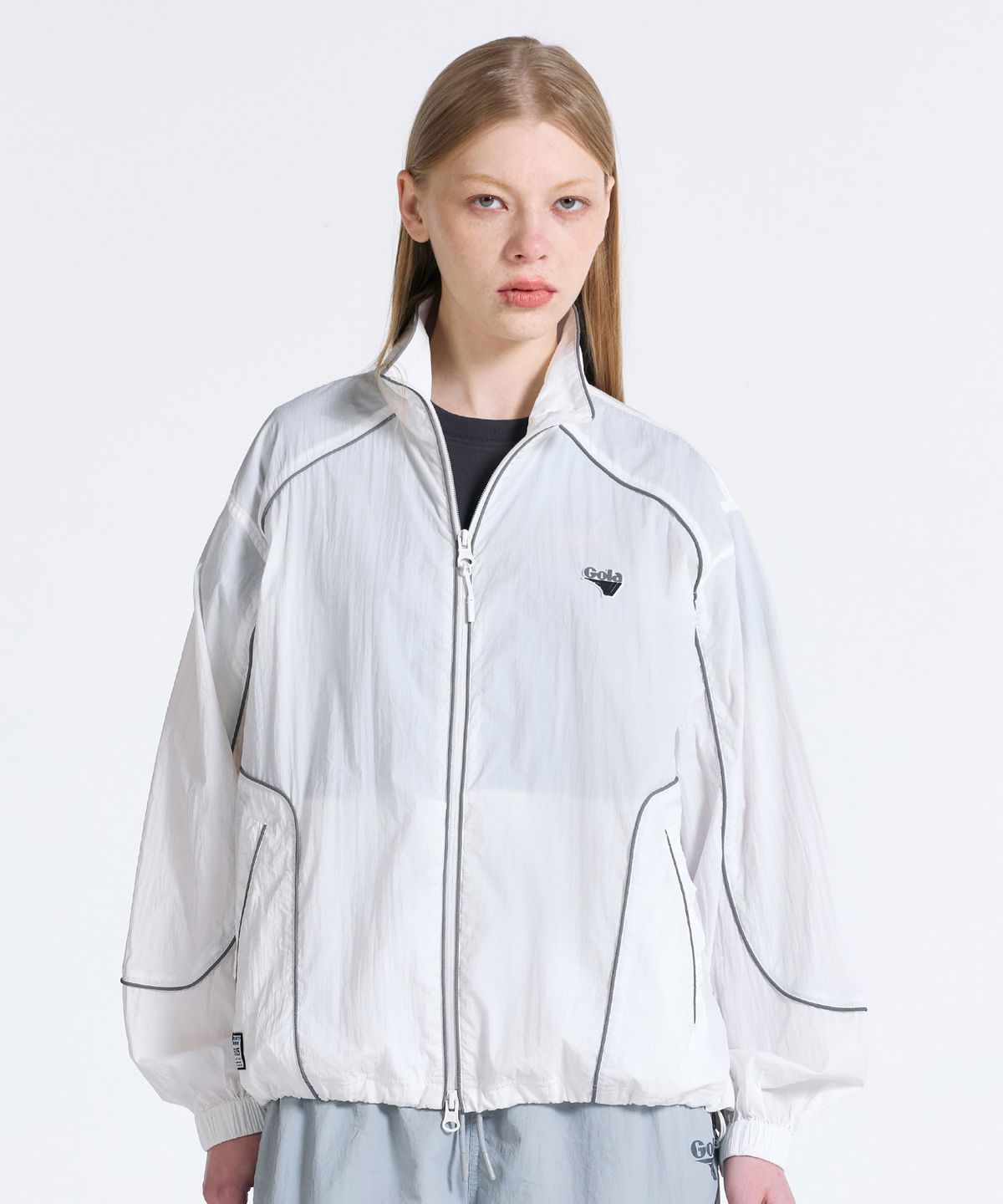 골라(GOLA) PIPING LINE JUMPER [WHITE]