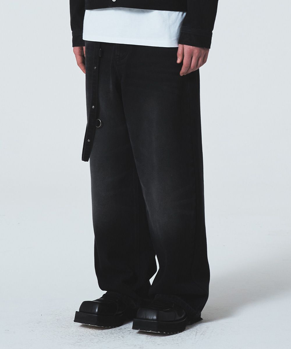 【MAISON MINED】24SS★ TRAP POCKET KEY RING DENIM PANTS MUSINSA | MAISON MINED TRAP POCKET KEY RING DENIM PANTS BLACK