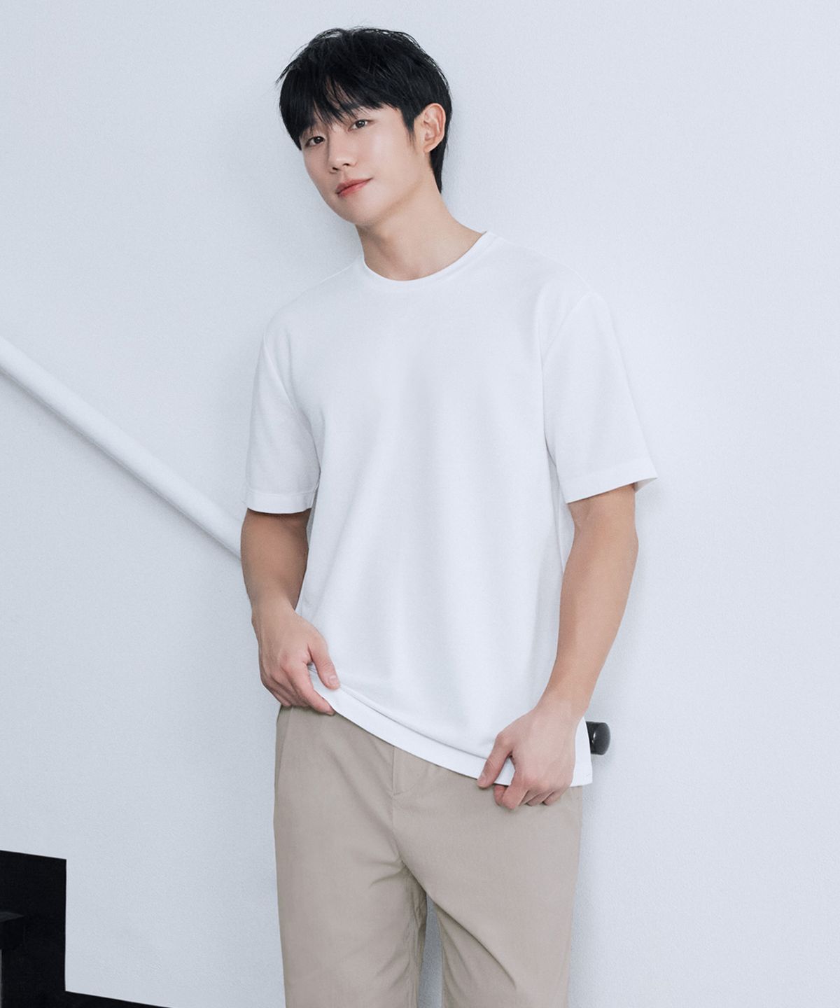 마인드브릿지(MINDBRIDGE) 와플조직티셔츠 - 3color MYTS3123