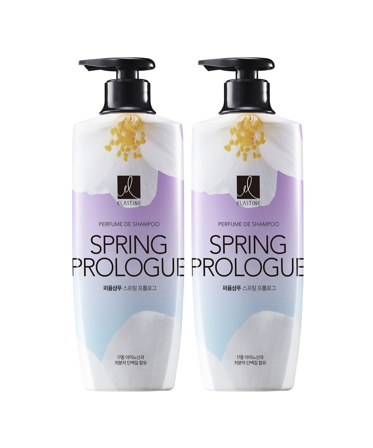 엘라스틴(ELASTINE) 스프링 프롤로그 퍼퓸 샴푸 600ml x 2pack