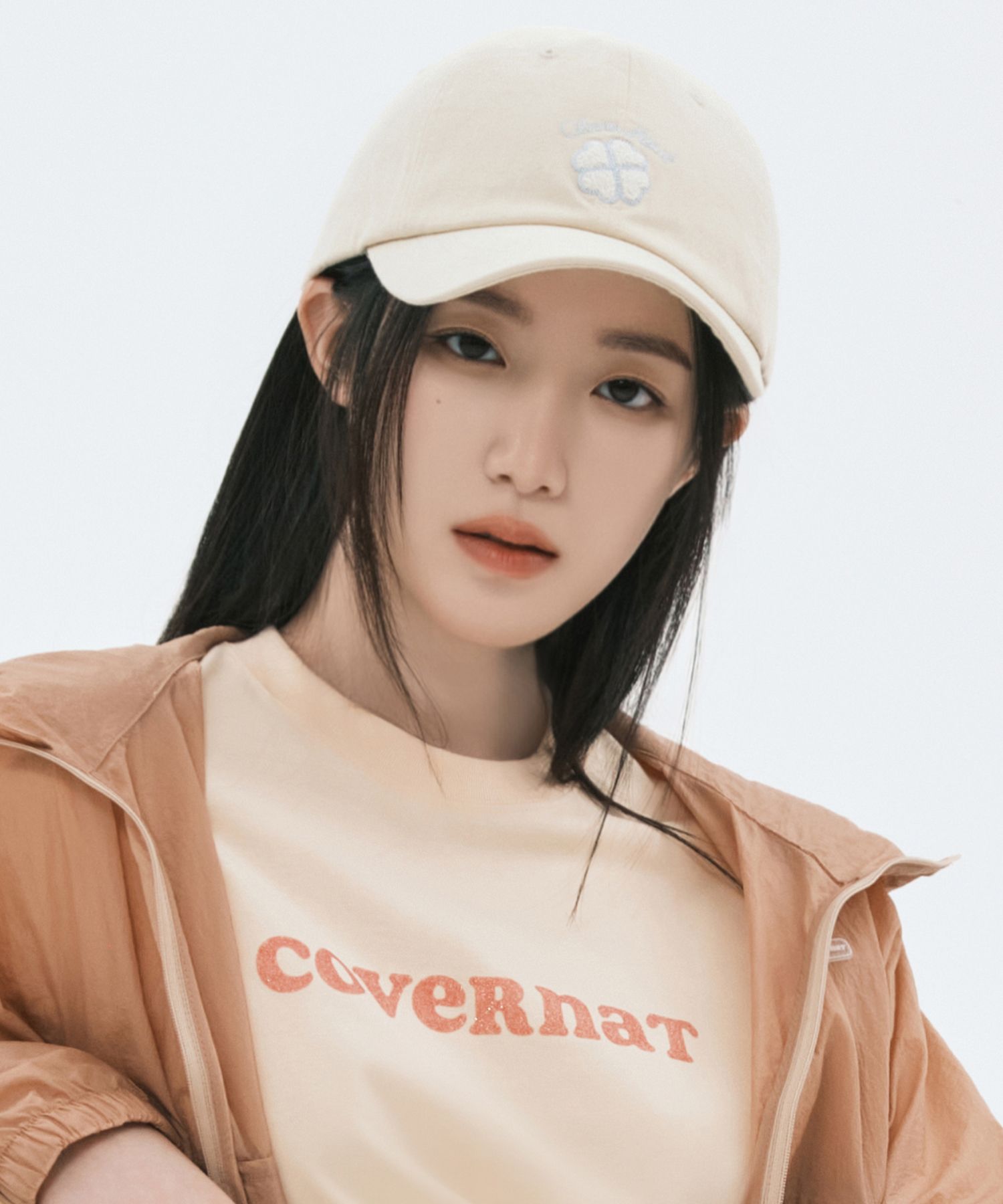 COVERNAT■Cloverheart Satin Embroidery Ball Cap■送料込 COVERNAT□Cloverheart Satin Embroidery Ball Cap□送料込