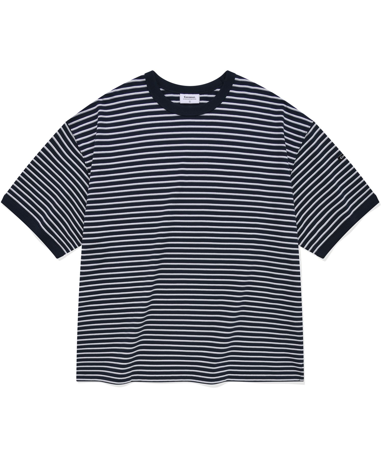 COVERNAT ♥ Multi Stripe T-Shirt/追跡付 MUSINSA | COVERNAT multi stripe t-shirt navy