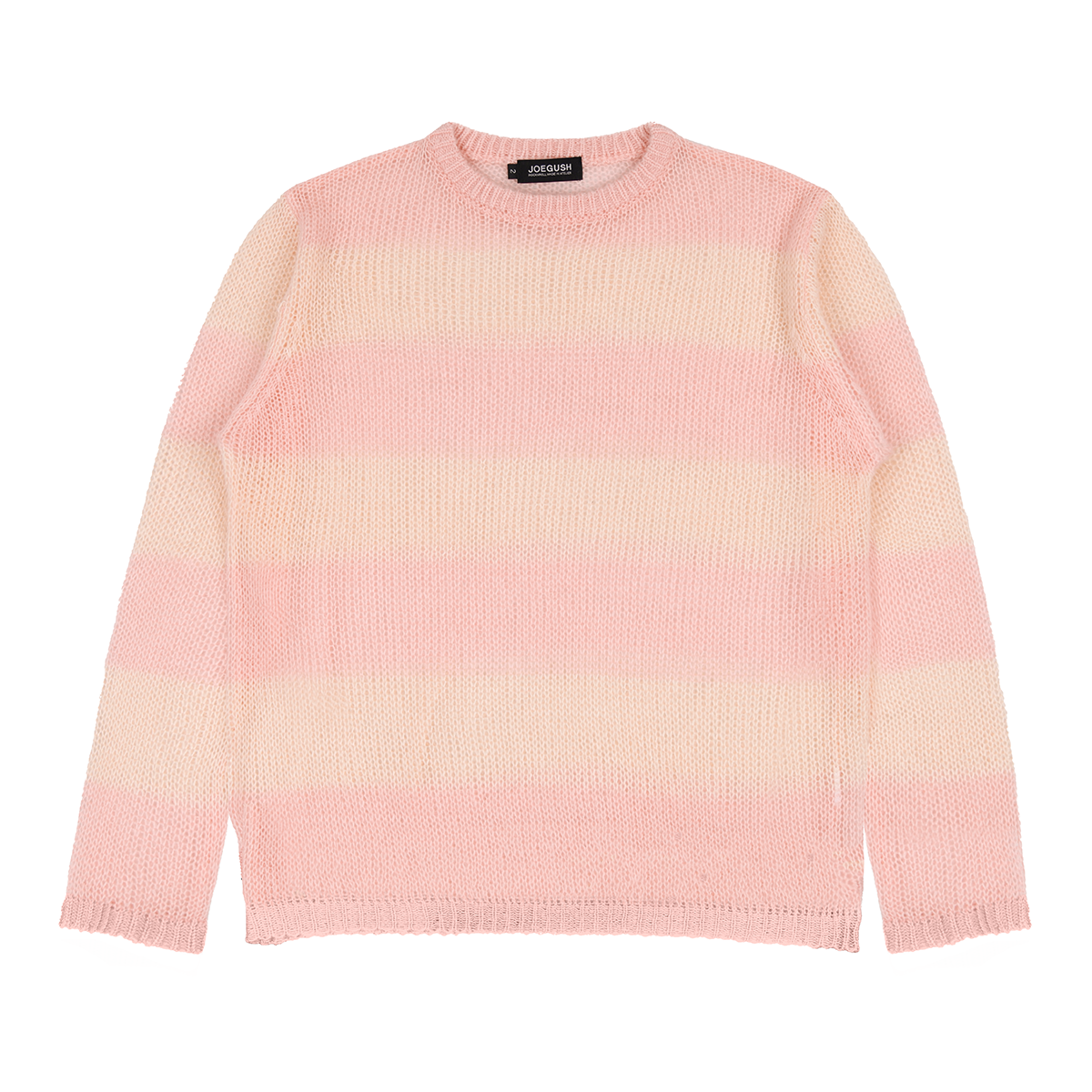조거쉬(JOEGUSH) Striped Mesh Knit (Baby Pink/Peach)
