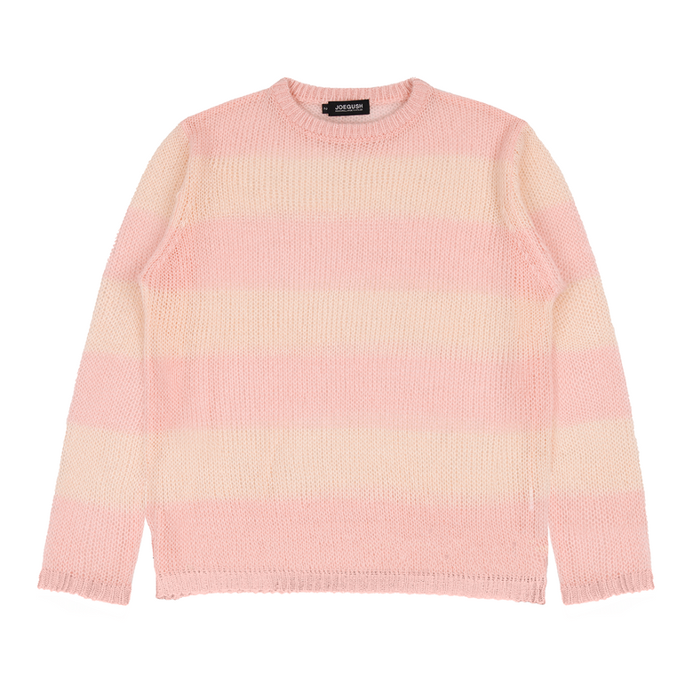 Striped Mesh Knit (Baby Pink/Peach)