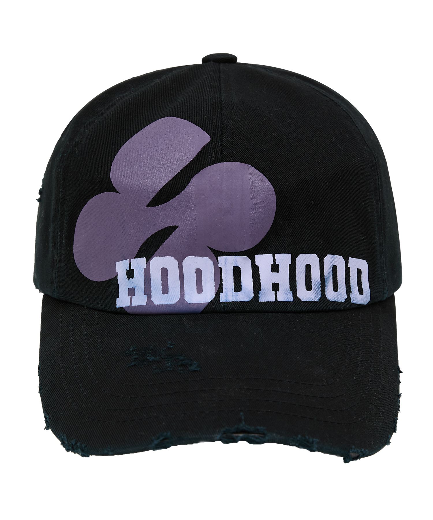 HOODHOOD☆Multi Logo Destroyed Ball Cap MUSINSA | HOODHOOD Multi Logo Destroyed Ball Cap Black
