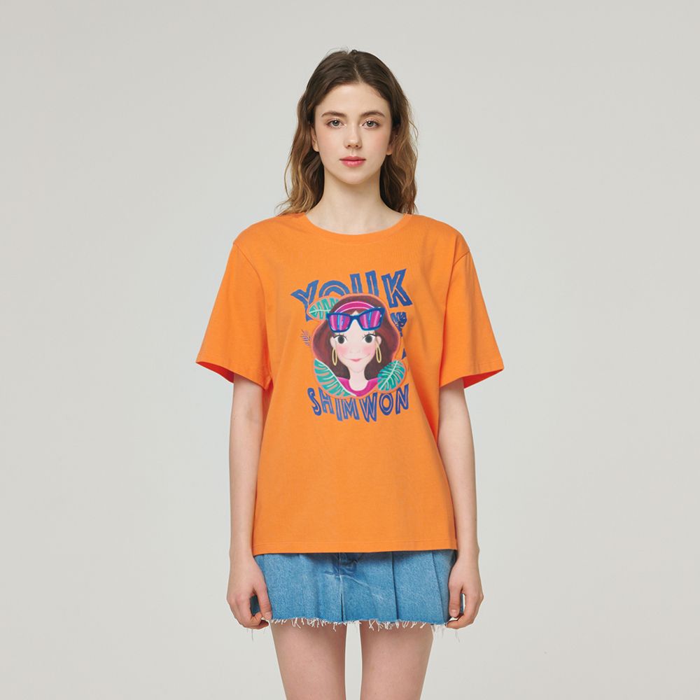 [YOUK SHIM WON] Tropical T-shirt ★2COLOR★ MUSINSA公式 | YOUK SHIM WON Tropical T-shirt F Luna