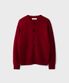 SOLID CROP CARDIGAN [RED]