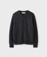 SOLID CROP CARDIGAN [CHARCOAL]